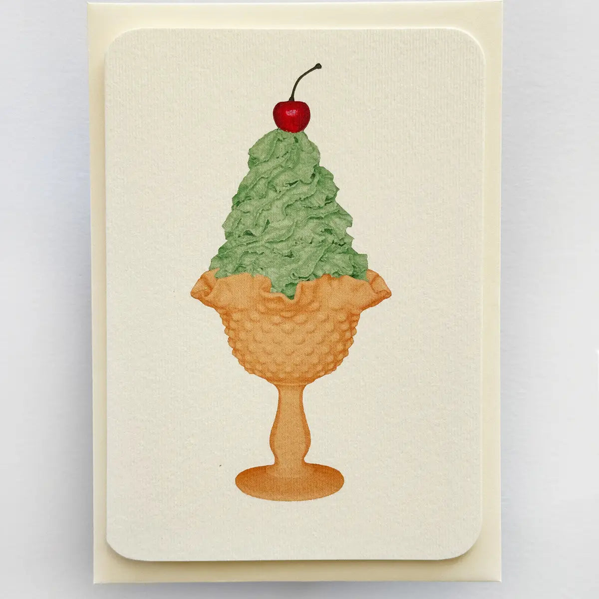 Canonbury Press Mint Chantilly Cream Greeting Card