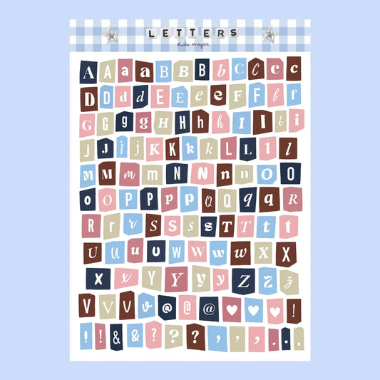Studio Magari Cozy Alphabet Sticker Sheet