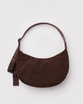 MEDIUM NYLON CRESCENT BAG | COFFEE