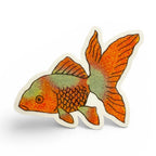 Kiku Print Goldfish Sticker