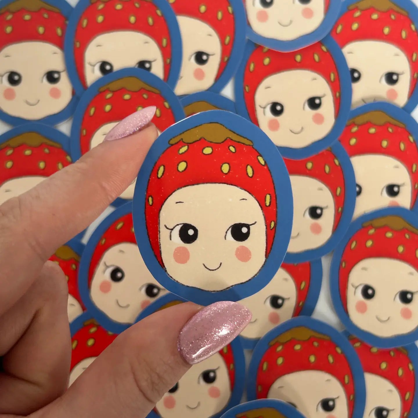 BABY STRAWBERRY STICKER | NANY CRAFT SHOP