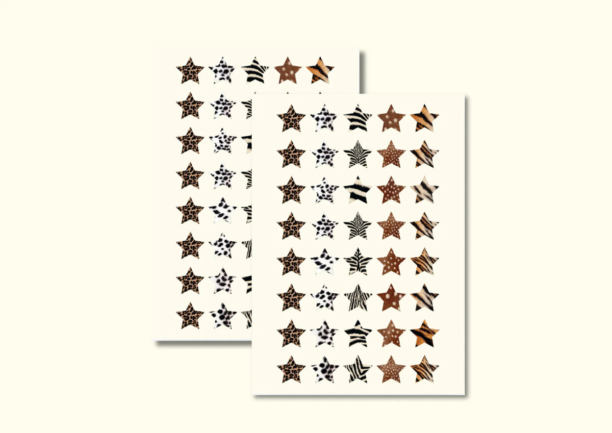 SHELLFLOWER ANIMAL STAR STICKER SHEET