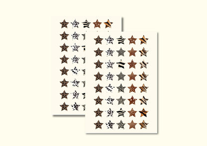 SHELLFLOWER ANIMAL STAR STICKER SHEET