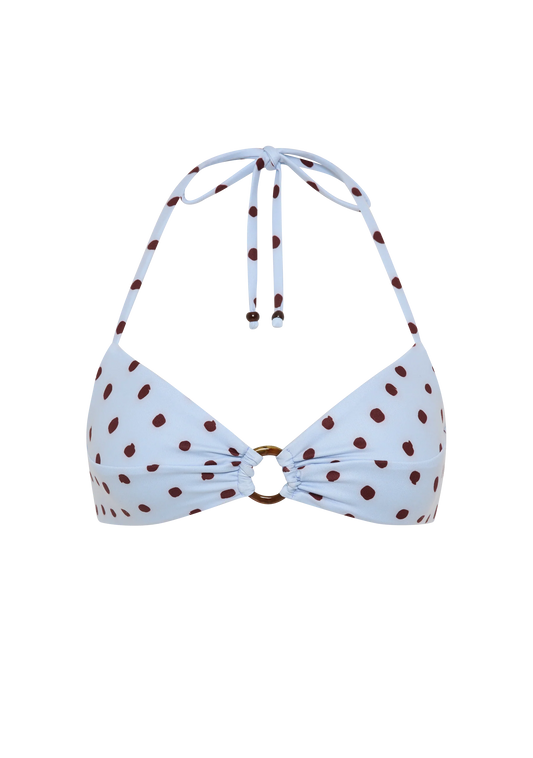 ARTHUR TOP | BLUE POLKA FUDGE