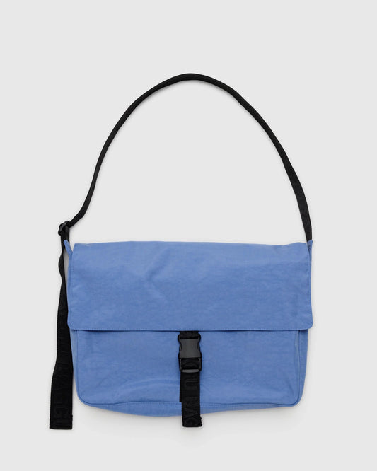 NYLON MESSENGER BAG | PANSY BLUE