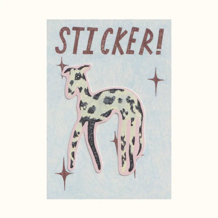 Molly Stredwick Black & White Dog Sticker