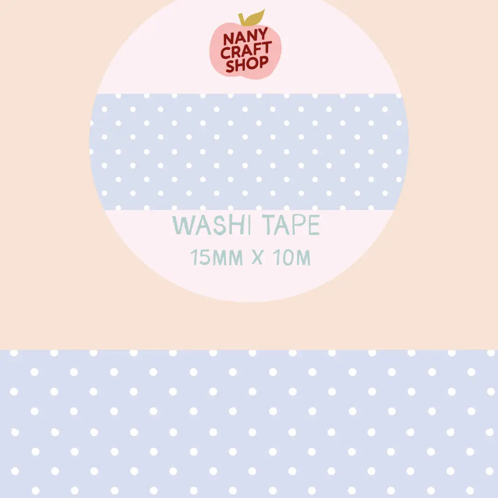 WASHI TAPE | SKY BLUE POLKA DOT
