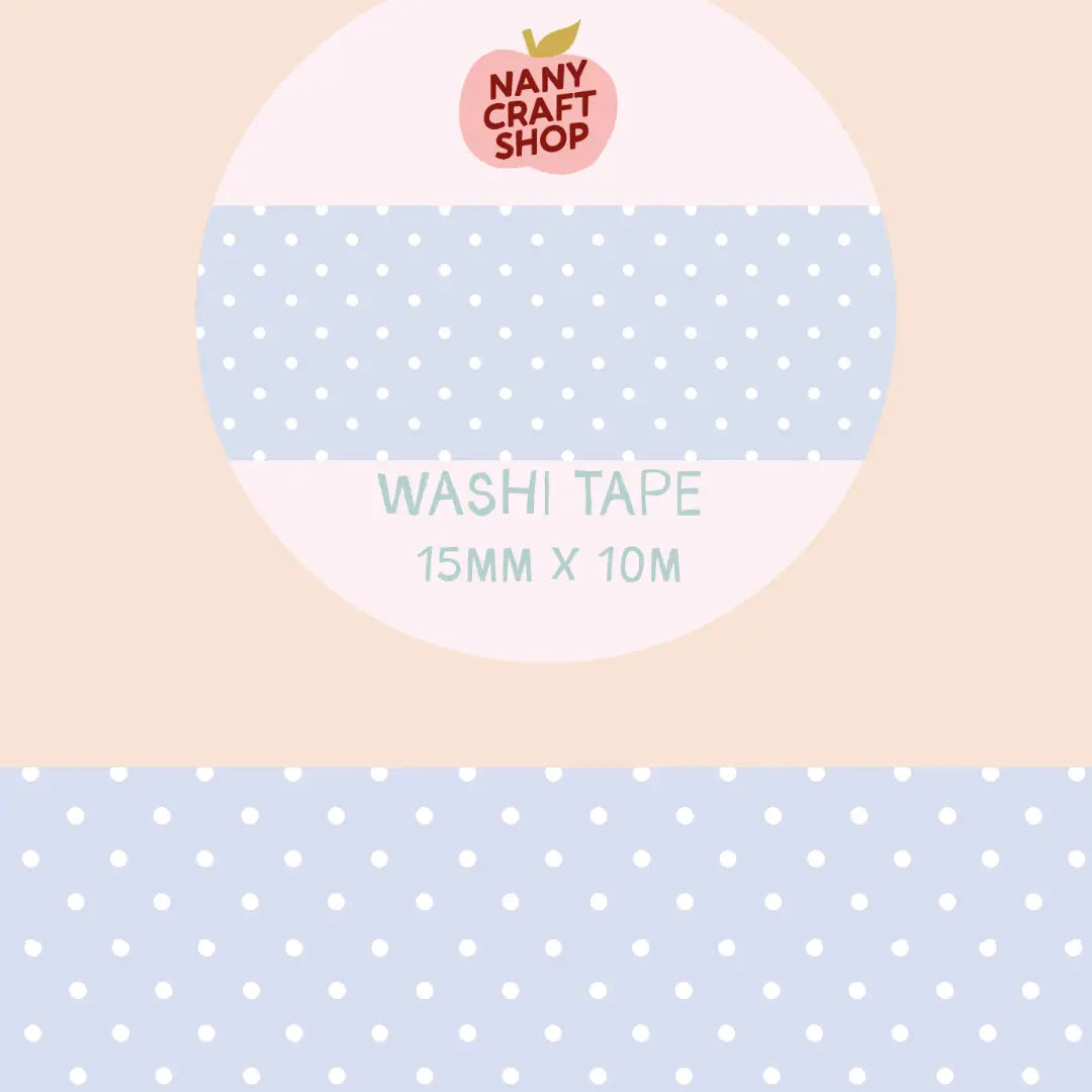 WASHI TAPE | SKY BLUE POLKA DOT