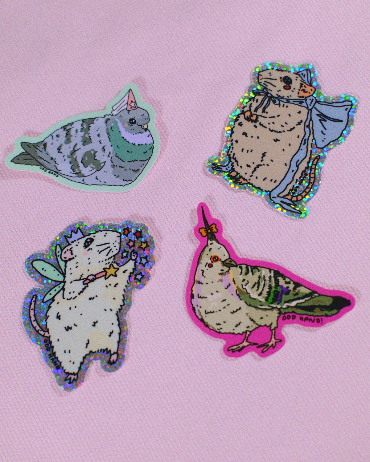 Odd Hand Co. Pigeon Princess Sticker 3