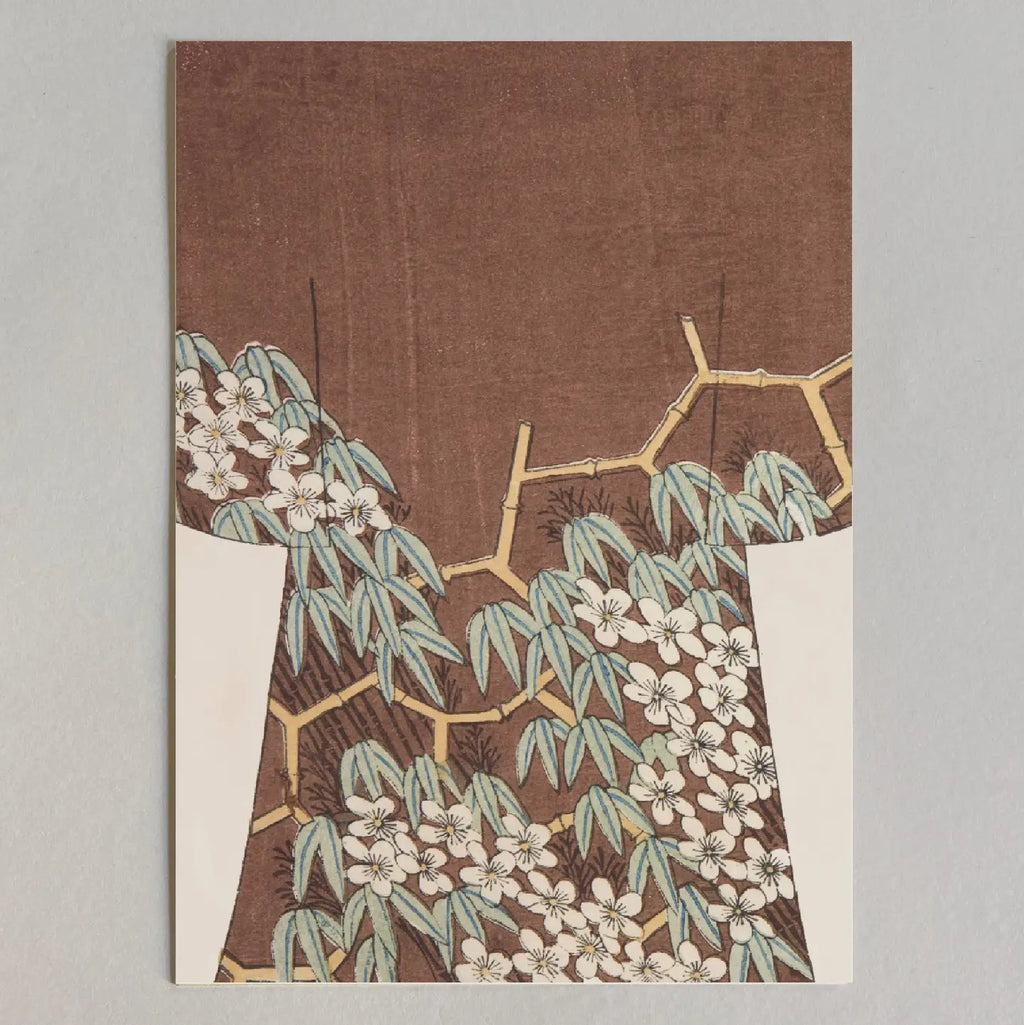 Kiku Print Hanikamu Postcard