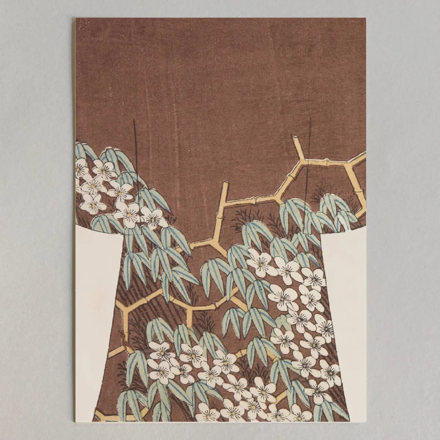 Kiku Print Hanikamu Postcard