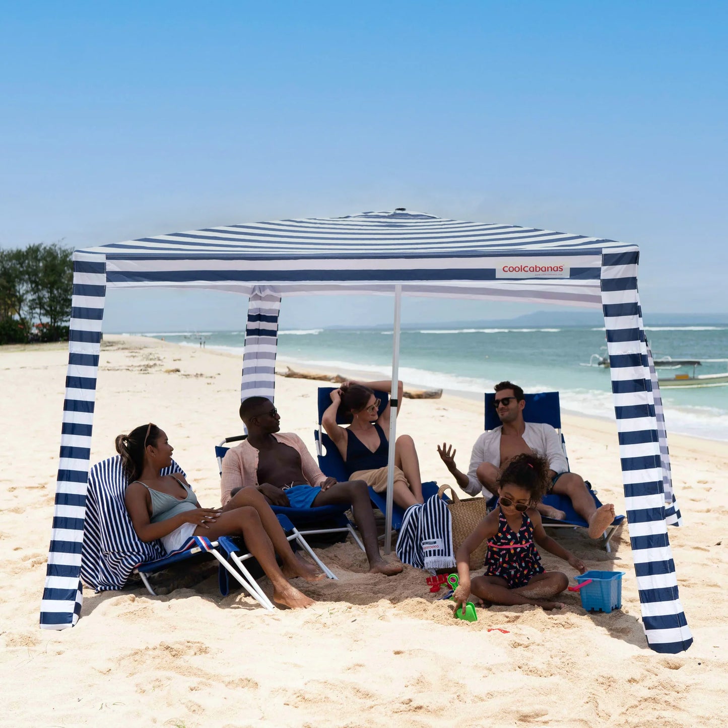 THE COOLCABANAS MEDIUM | NEWPORT NAVY STRIPES