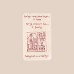TENDER TAPSTRY LINEN JOURNAL CARD | RODEO EMBROIDERY