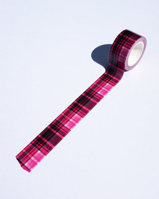 Prince of California XL Pink Tartan Washi Tape 1