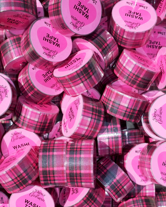 Prince of California XL Pink Tartan Washi Tape 2