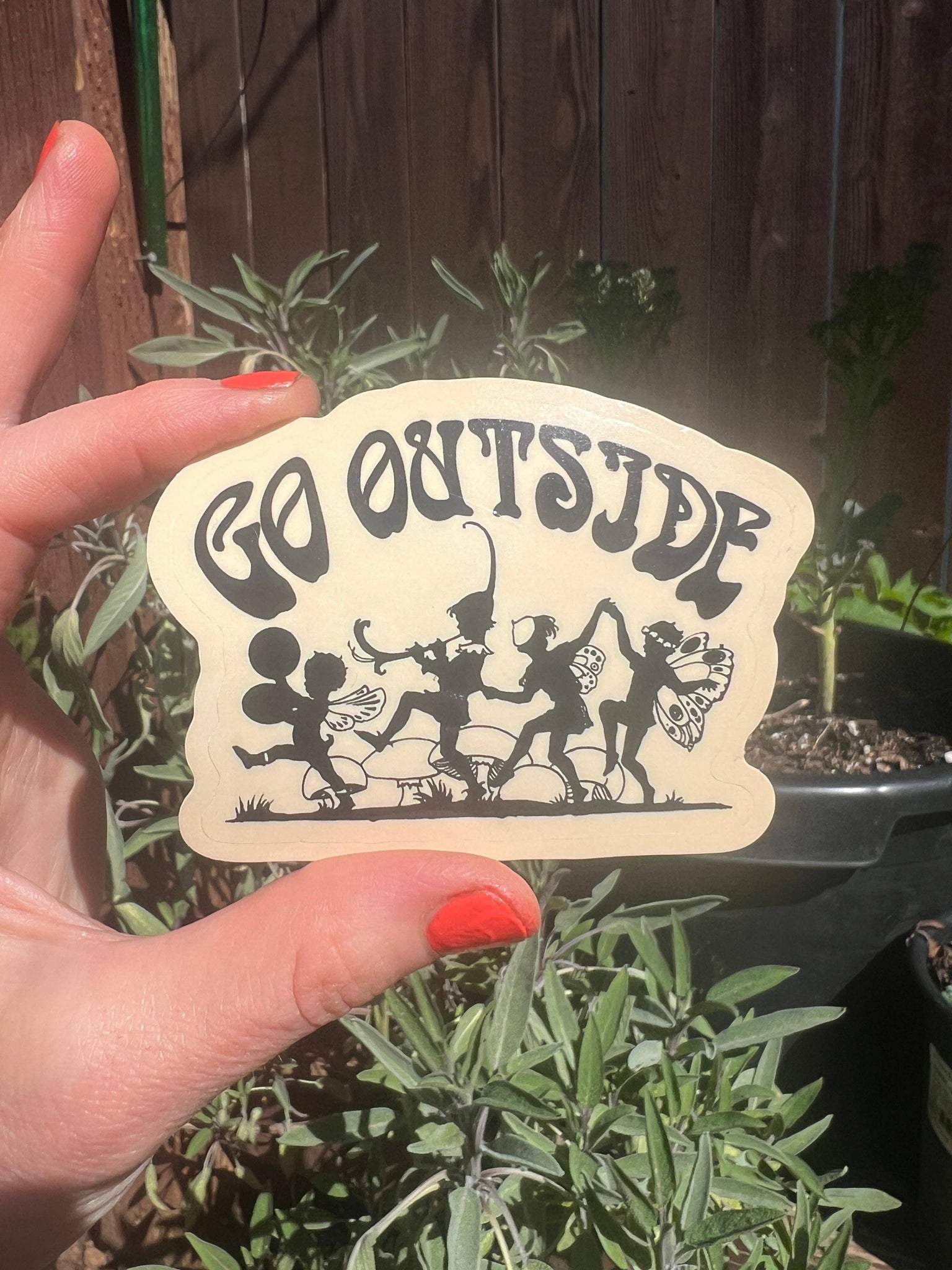 Go Outside More Spring Sticker Go Outside STICKER 3 Inch – Sean Scott Boutique
