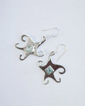 Jester Bloom Blue Topaz Whimsical Star Earrings