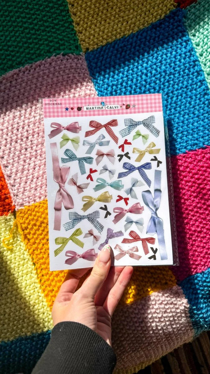 BUNCH OF BOWS STICKER SHEET | BY MARTINA CALVI