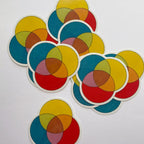 Kiku Print Colour Theory Sticker