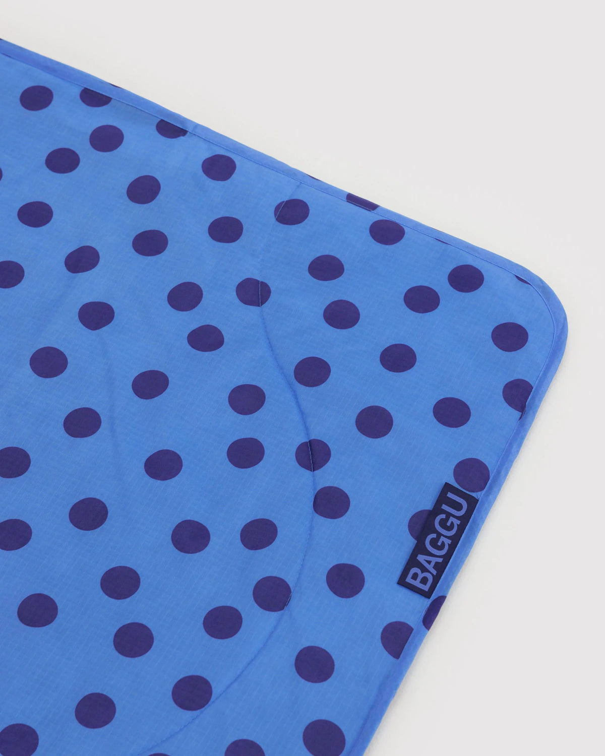 Baggu Puffy Picnic Blanket Blue Polka Dot