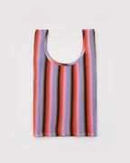 PLEATED BAGGU | GRADIENT STRIPE POPPY & LILAC
