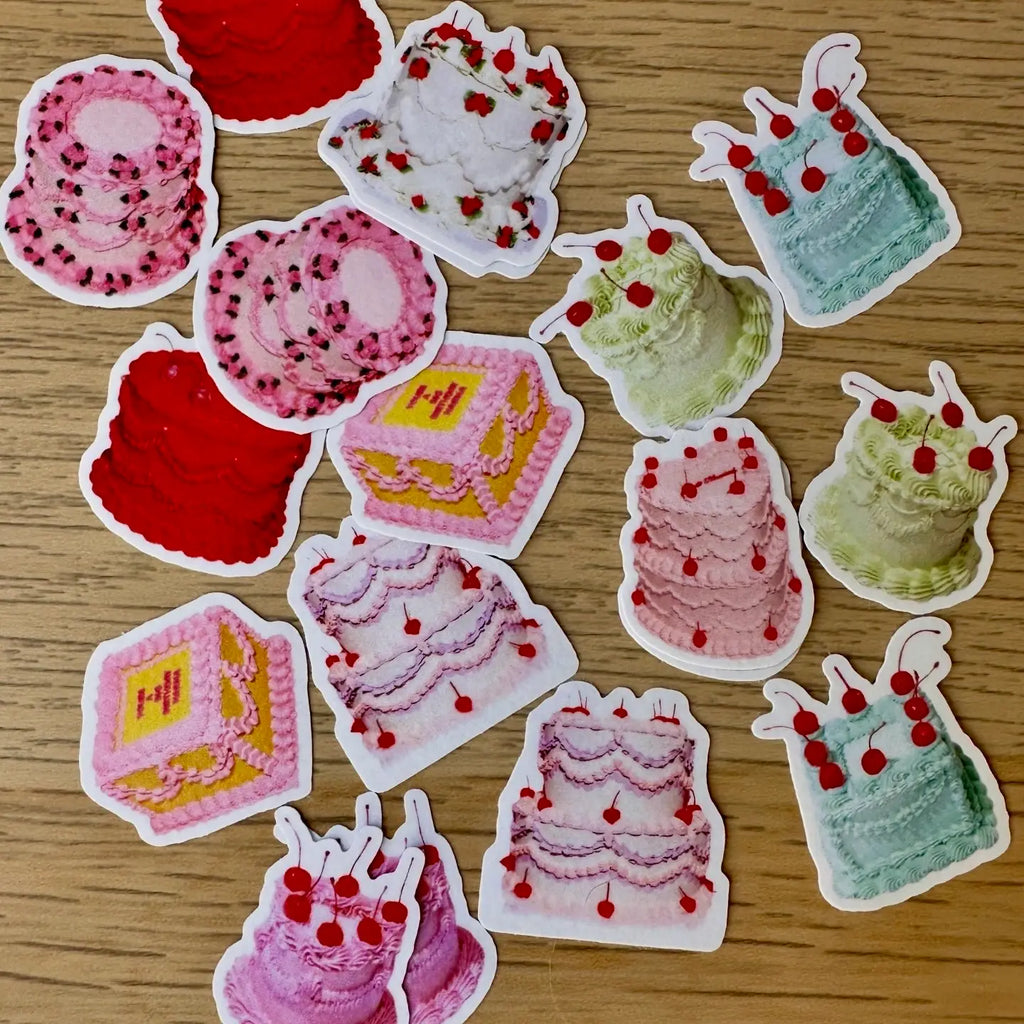 CAKE WASHI FLAKE STICKERS | SHELLFLOWER