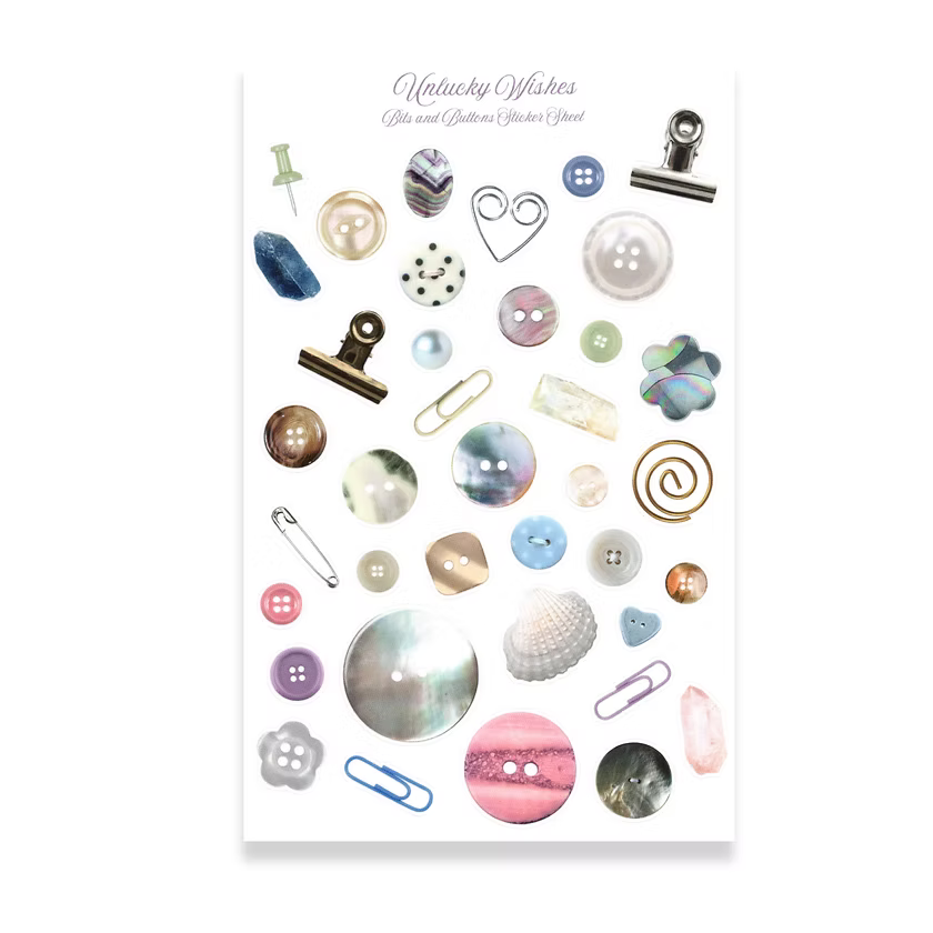 BITS & BUTTONS | STICKER SHEET