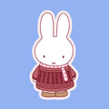 STUDIO MAGARI | HOLOGRAPHIC WINTER BUNNY STICKER