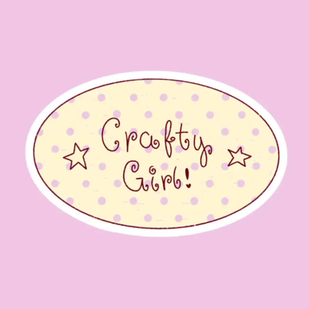 STUDIO MAGARI | HOLOGRAPHIC CRAFTY GIRL STICKER