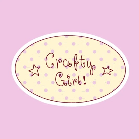 STUDIO MAGARI | HOLOGRAPHIC CRAFTY GIRL STICKER