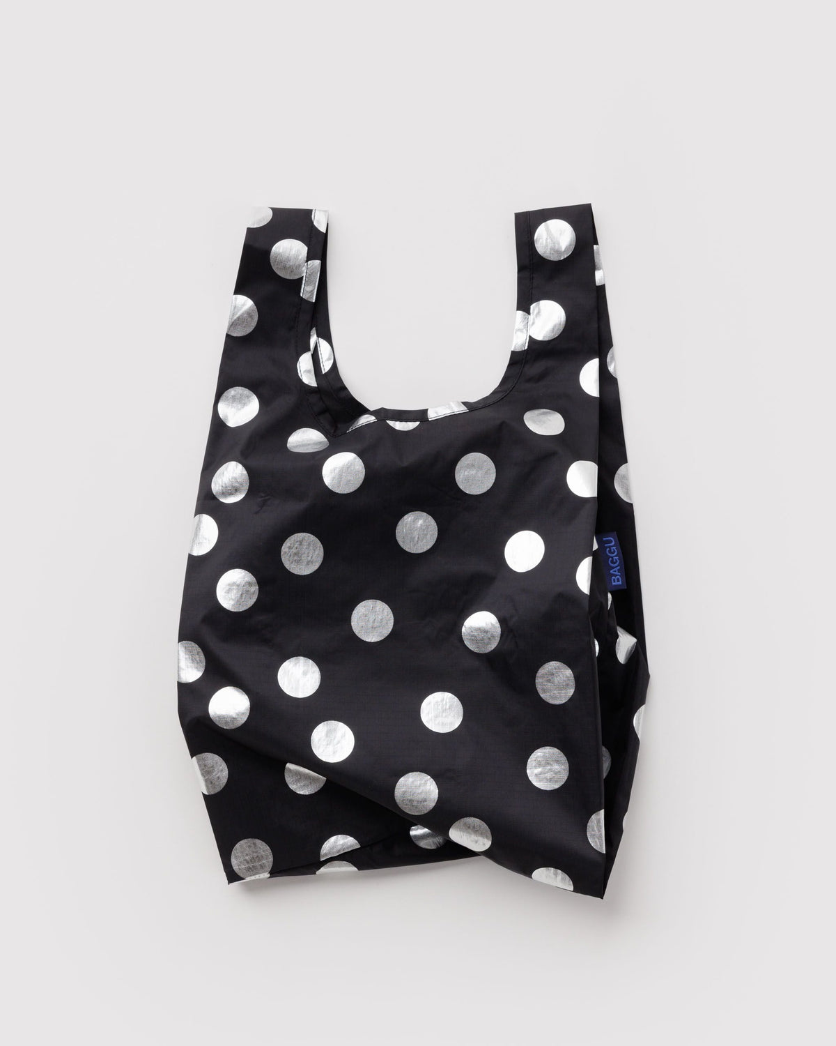 Baby Baggu Silver Metallic Polka Dot 1