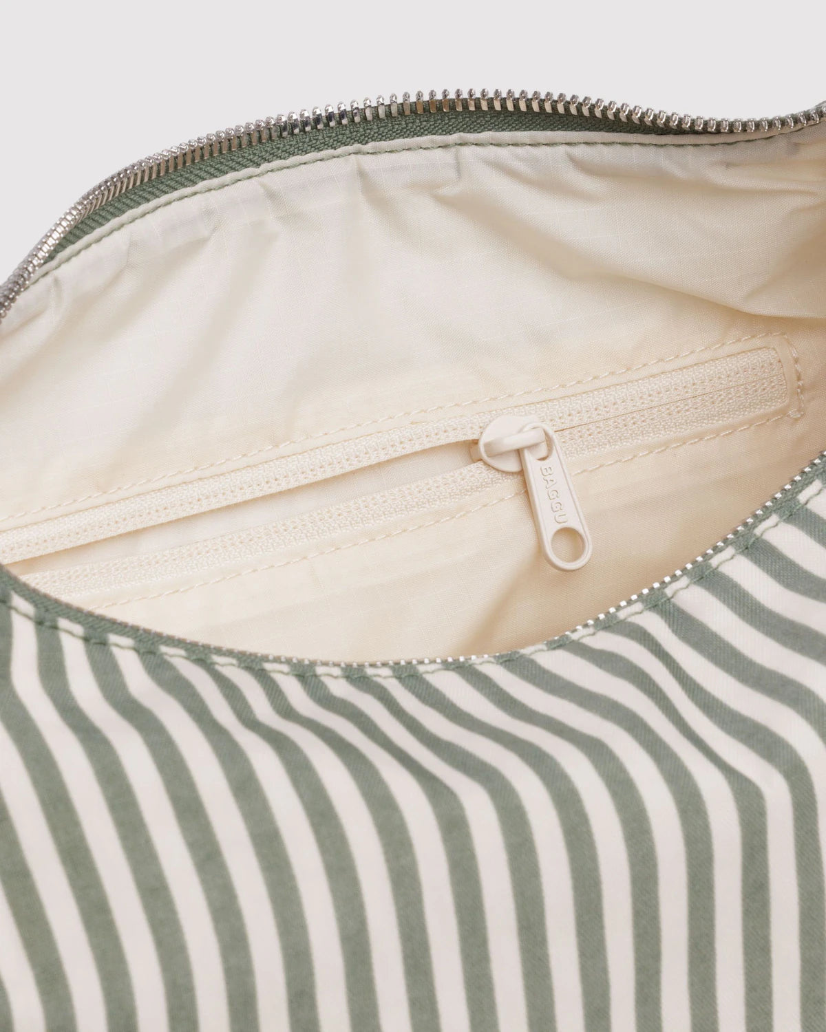 BAGGU NYLON MERINGUE BAG | SAGE STRIPE