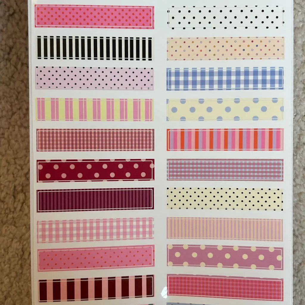A5 STICKER SHEET WASHI TAPE | NANY CRAFT STORE