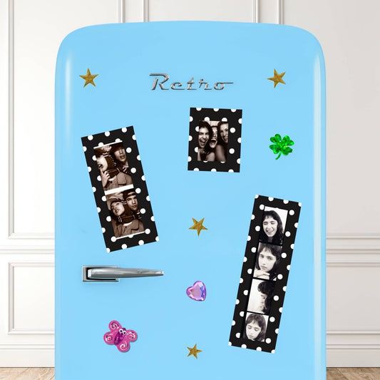 Horse Girl Polka Dot Revival Photobooth Frame Magnet 1