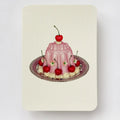 Canonbury Rose Petal Cream Blancmange Greeting Card