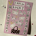 Victoria Catten So Lucky Pony Sticker Sheet