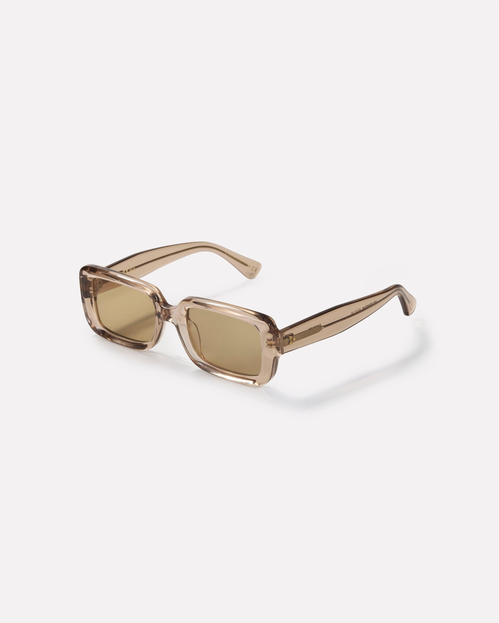 Dune - Beige Smoke Polished / Amber - Sunglasses - EPOKHE EYEWEAR