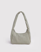 SMALL NYLON MERINGUE BAG | SAGE STRIPE