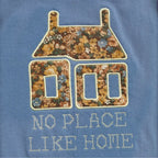 NO PLACE LIKE HOME EMBROIDERED T- SHIRT | RODEO Embroidery