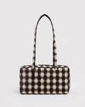NYLON BOWLER BAG | BLURRED GINGHAM BROWN