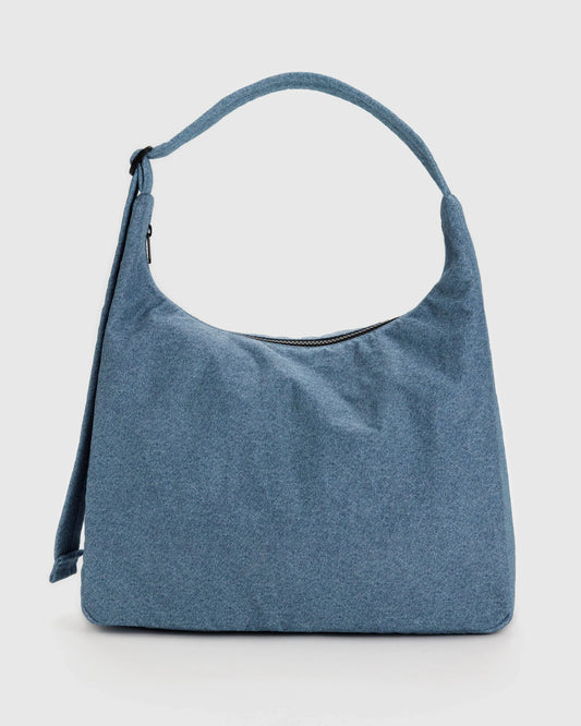 NYLON SHOULDER BAG | DIGITAL DENIM