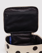 Baggu Small Cosmetic Case Cream and Black Polka Dot