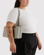 BAGGU NYLON BOWLER BAG | SAGE STRIPE