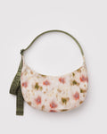 MEDIUM NYLON CRESCENT BAG | ABSTRACT FLORAL