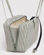 BAGGU MEDIUM NYLON BOWLER BAG | SAGE STRIPE