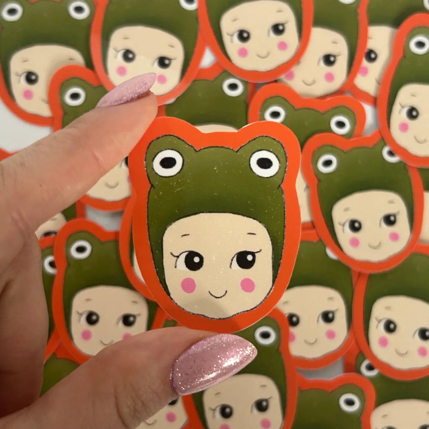 BABY FROG STICKER | NANY CRAFT SHOP