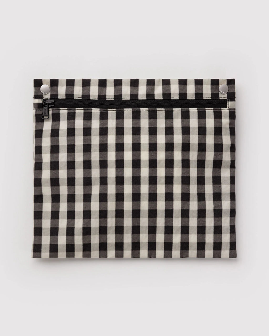 Baggu Cloud Carry On Black and Cream Gingham