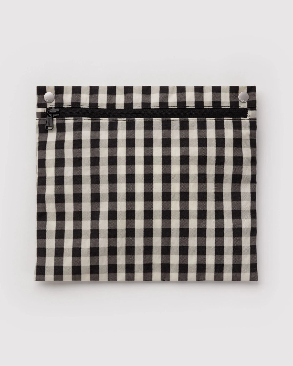Baggu Cloud Carry On Black and Cream Gingham