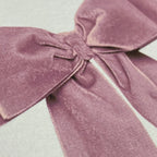 Canonbury Press Baby Pink Velvet Bow Greeting Card