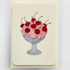 Canonbury Press Strawberry Chantilly Cream Greeting Card